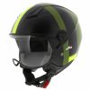 HELM VITO JET MODA MAT GROEN/ZWART