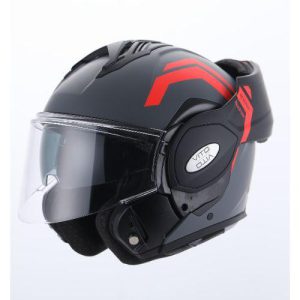 Helm vito systeemhelm reverse mat grijs/oranje